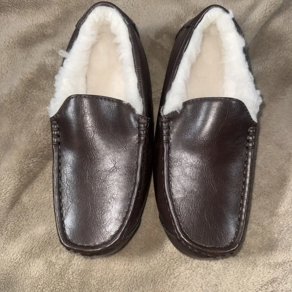 Koolaburra by UGG Tipton Smooth Faux Shearling Lined Slippers / Men's Size 7‎